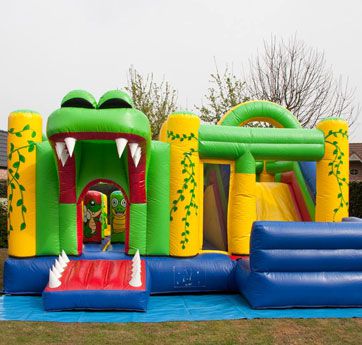 Krokodil springkasteel